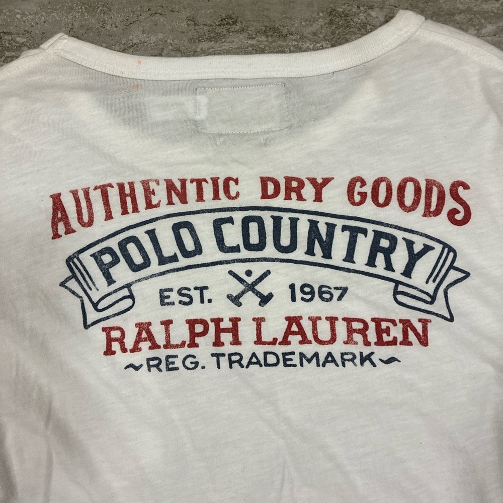 Ralph Lauren Polo Country Authentic Dry Goods White Custom Fit Long Sleeve Shirt - Picture 6 of 7